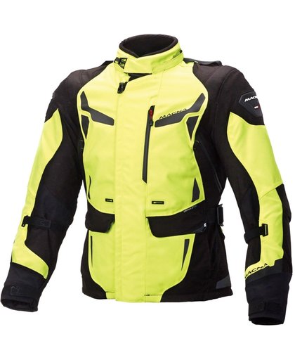 Macna Impact Pro Motorcycle Textile Jacket Black Green L