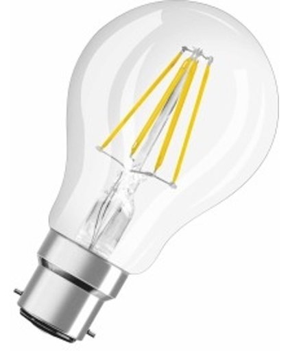 OSRAM LED-lamp Energielabel A++ (A++ - E) B22d Peer 4 W = 40 W Warmwit (Ã x l) 60 mm x 107 mm Filament / Retro-LED 1 stuk(s)