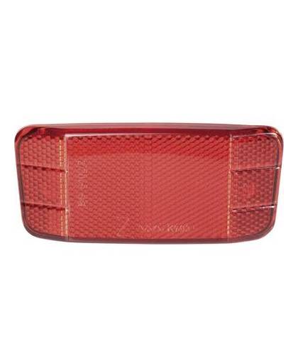 Bicycle Gear reflector achter rood 12 x 6 cm