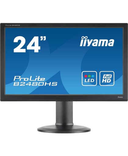 IIYAMA ProLite B2480HS 23.6&quot; LED LCD HDMI Monitor - Height Adjust