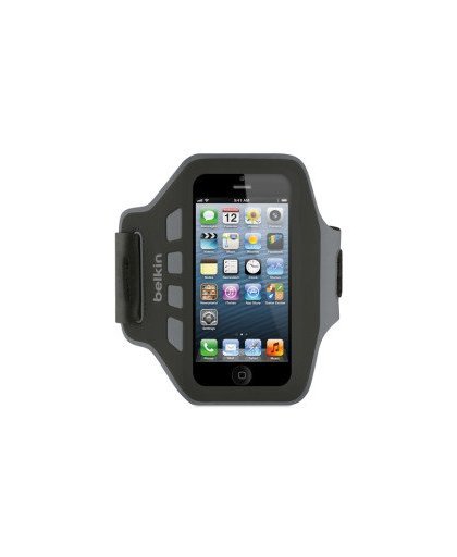 Belkin Neoprene Slim Fit Armband For Iphone 5 In Black And Grey