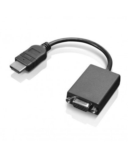 Lenovo HDMI / VGA HDMI VGA Zwart kabeladapter/verloopstukje