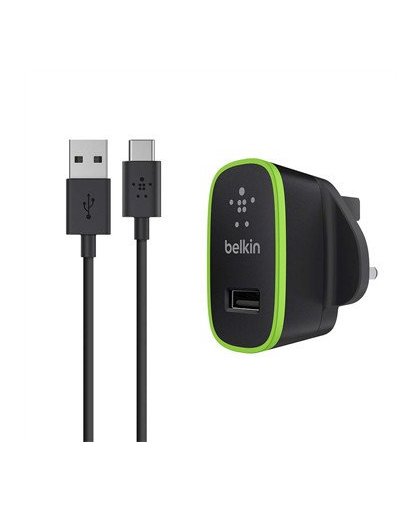 Belkin Thuislader met USB-C naar USB kabel - 1,80m - 2.1A - Zwart