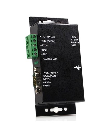 StarTech.com 1-poort Metalen Industriële USB naar RS422/485 Seriële Adapter met Isolatie kabeladapter/verloopstukje