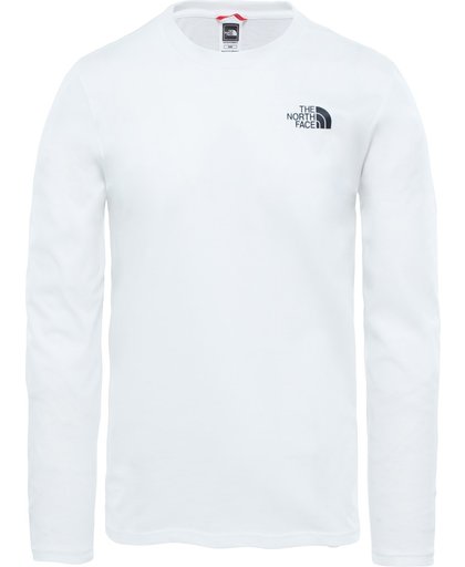 The North Face M L/S Easy Tee Heren Outdoorshirt - Tnf White - S