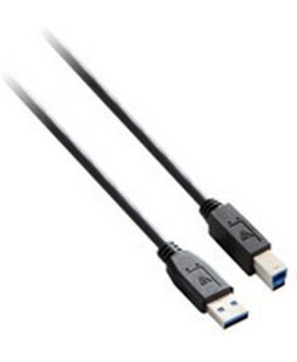 V7 V7E2USB3AB-1.8M USB-kabel 1,8 m USB A USB B Mannelijk Zwart