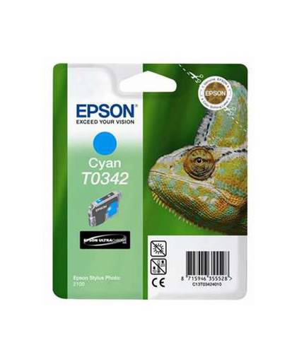 Epson inktpatroon Cyan T0342 Ultra Chrome inktcartridge