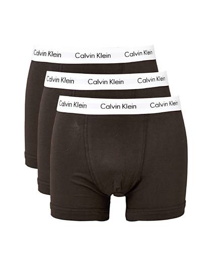 Calvin Klein Trunk Heren Boxershorts - 3-pack - Zwart - Maat S