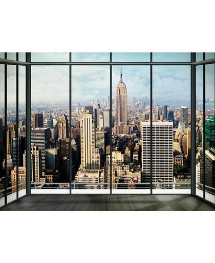New York Window - Fotobehang - 232 x 315 cm - Multi