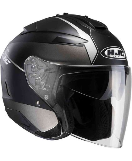 HJC IS-33 II Niro Jet Helmet Black Silver S