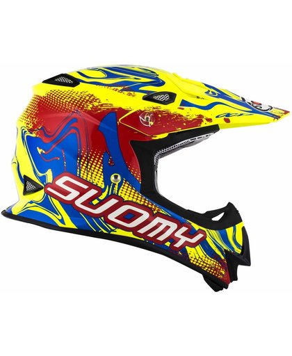 Suomy Mr Jump Graffiti Motocross Helmet Red Yellow M