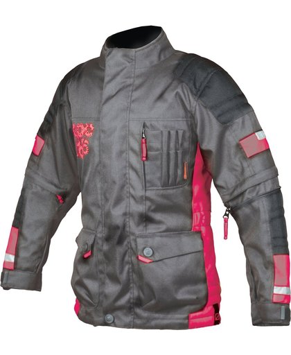 Booster Candid-Y motorcycle kids textile jacket Black Pink 3XL 58 60