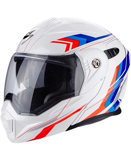 Scorpion ADX-1 Anima Helmet White Red Blue M
