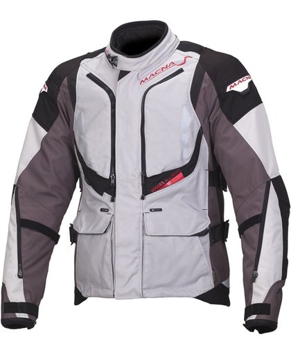 Macna Vosges Motorcycle Textile Jacket Grey White M