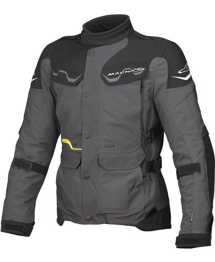Macna Mountain Night Eye Motorcycle Textile Jacket Grey XL