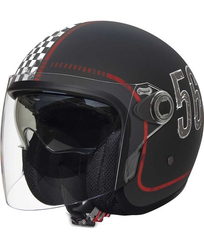 Premier Vangarde FL9 BM Jet Helmet Black/White M