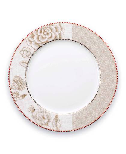 PiP Studio Spring To Life Dinner Plate, Dia.26.5cm, Off White