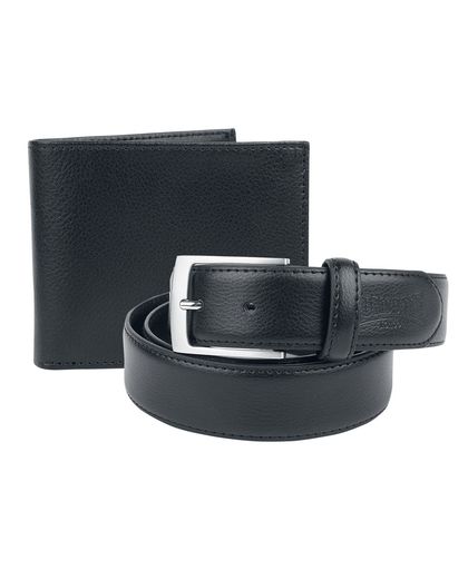 Lonsdale Derry Gift Box Belt And Wallet Black One Size