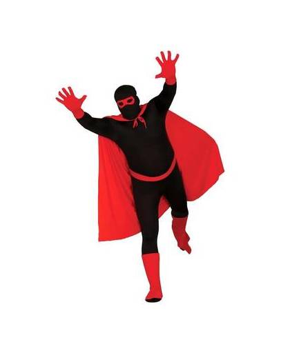 Superheld kostuum set rood - one size