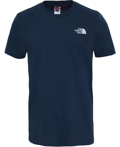 The North Face S/S Simple Dome Tee Shirt - Heren - Urban Navy/TNF White