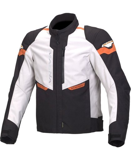 Macna Traction Textile Jacket Black White Orange S