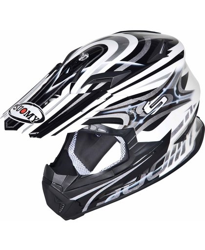 Suomy Rumble Vision Motocross Helmet Silver L