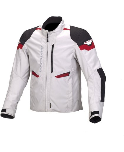 Macna Traction Textile Jacket Black White Red XL
