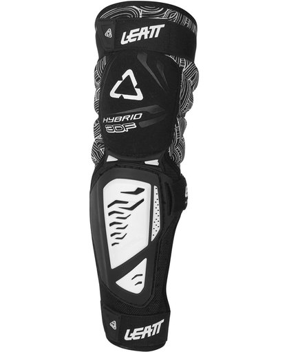 Leatt 3DF Hybrid EXT Knee / Shin Protectors Black White S M