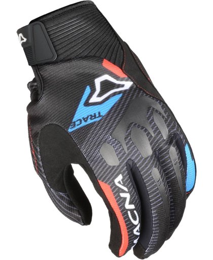 Macna Trace MX Gloves Black Red Blue 2XL