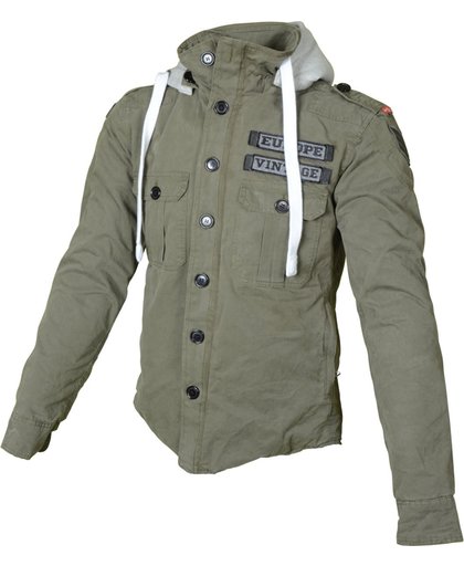 Booster Army Motorcycle Hoody Green L