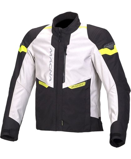 Macna Traction Textile Jacket Black White Yellow M