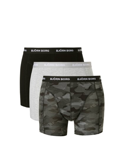 Bjorn Borg boxershorts Essential - 3-pack - Black beauty -  Maat S