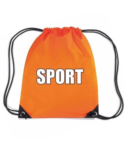 Oranje sport rugtasje/ gymtasje kinderen Oranje
