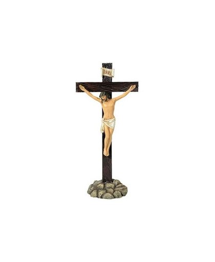 Jezus aan het kruis beeldje 32 cm Multi