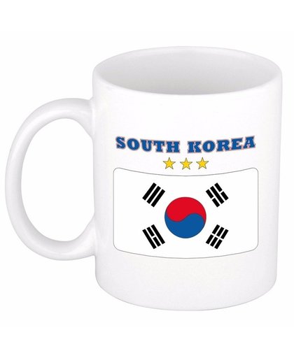 Mok / beker Zuid Koreaanse vlag 300 ml Multi