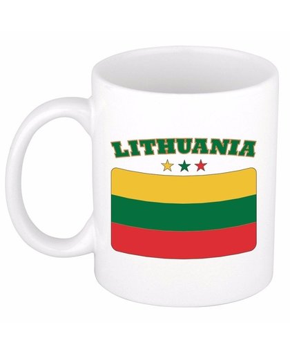 Mok / beker Litouwse vlag 300 ml Multi