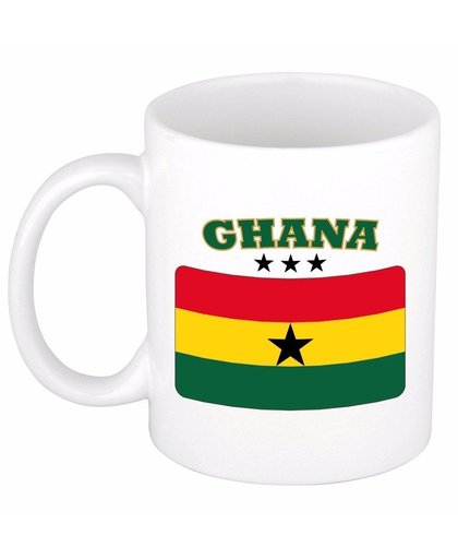 Mok / beker Ghanese vlag 300 ml Multi