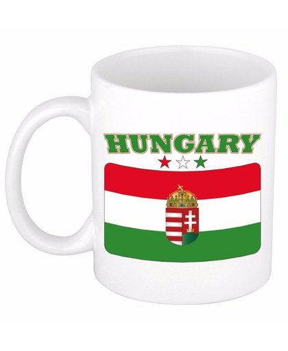 Mok / beker Hongaarse vlag 300 ml Multi