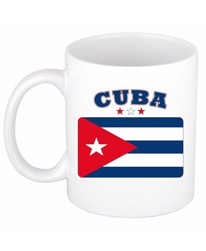 Mok / beker Cubaanse vlag 300 ml Multi
