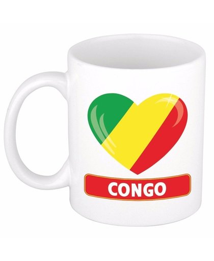 Hartje Kongo mok / beker 300 ml Multi