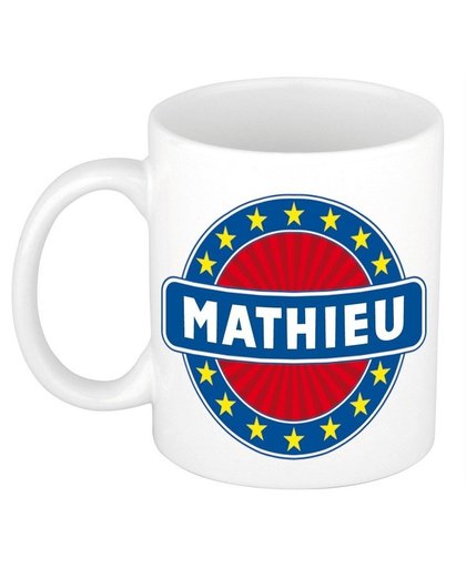 Mathieu naam koffie mok / beker 300 ml Multi