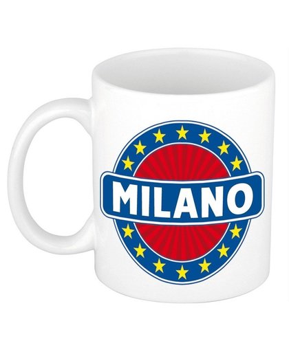 Milano naam koffie mok / beker 300 ml Multi