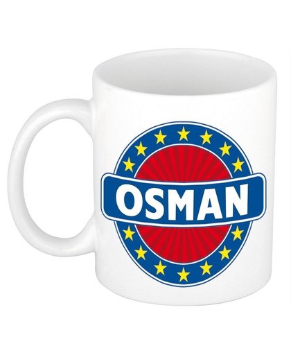 Osman naam koffie mok / beker 300 ml Multi