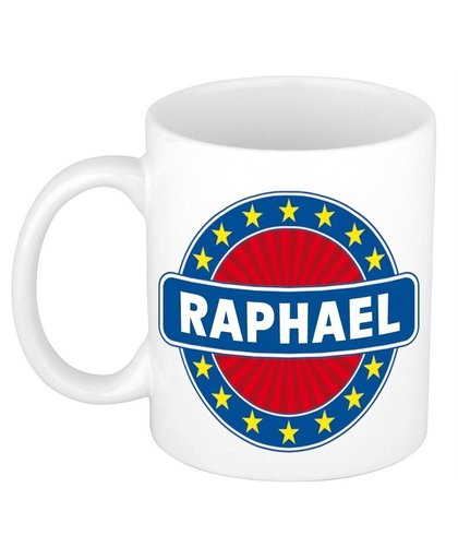 Raphael naam koffie mok / beker 300 ml Multi