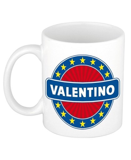 Valentino naam koffie mok / beker 300 ml Multi