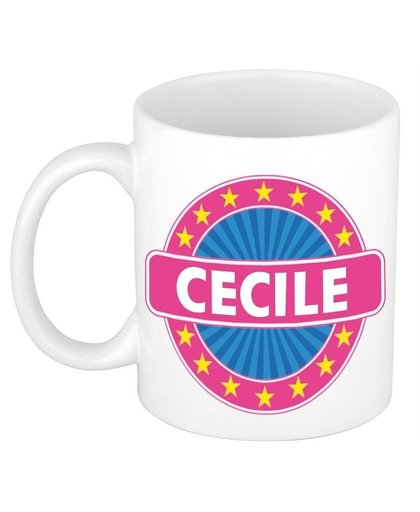 Cecile naam koffie mok / beker 300 ml Multi