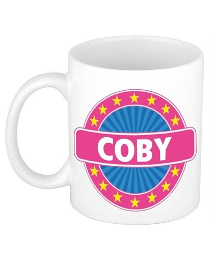 Coby naam koffie mok / beker 300 ml Multi