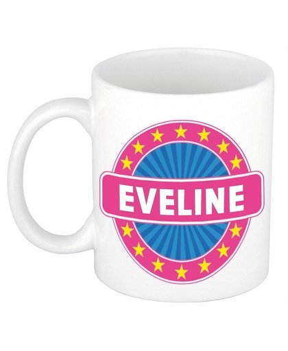 Eveline naam koffie mok / beker 300 ml Multi