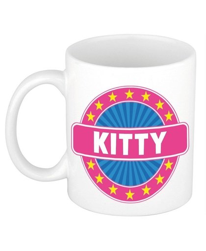Kitty naam koffie mok / beker 300 ml Multi