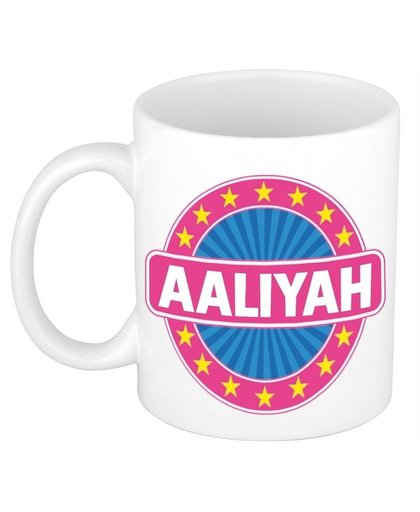 Aaliyah naam koffie mok / beker 300 ml Multi